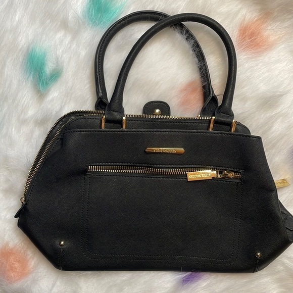 STEVE Madden Black and Gold Bag‎ - Picture 1 of 10